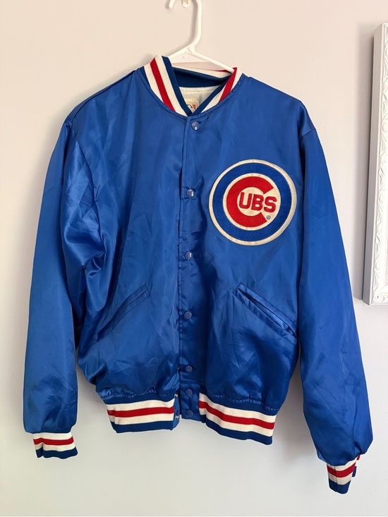 Vintage Other - Vintage Chicago Cubs Satin Jacket Telco MLB Sz M